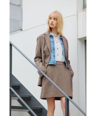 ENGINEERED GARMENTS テーラードジャケット ツイード S 美品 ミックスツイード テーラードジャケット（6546WA18023