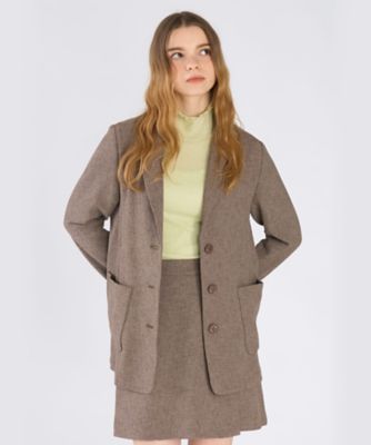 ミックスツイード テーラードジャケット（6546WA18023