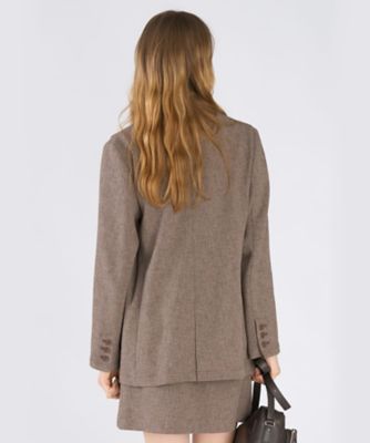 ミックスツイード テーラードジャケット（6546WA18023