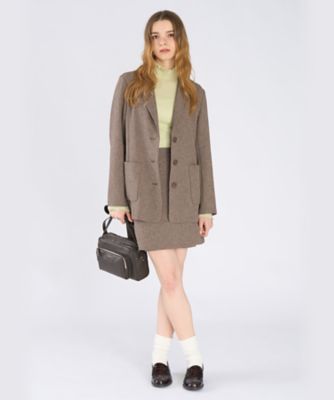 ミックスツイード テーラードジャケット（6546WA18023