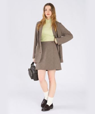 ミックスツイード ラップスカート（6547WA18023） | TO B