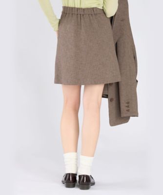 ミックスツイード ラップスカート（6547WA18023） | TO B