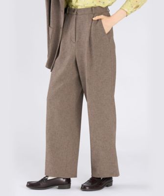 ミックスツイード タックパンツ（6548WA18023） | TO B. BY