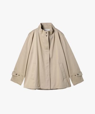 ＜TO B. BY AGNES B.＞コットン　スタンドカラー　ジップアップ　ショートコート（６５５８ＷＡ２７０２３）