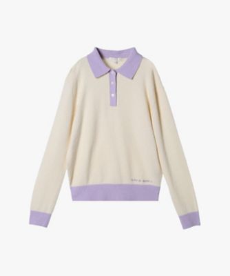 バイカラー ポロ ニット プルオーバー（6559WA28020） | TO