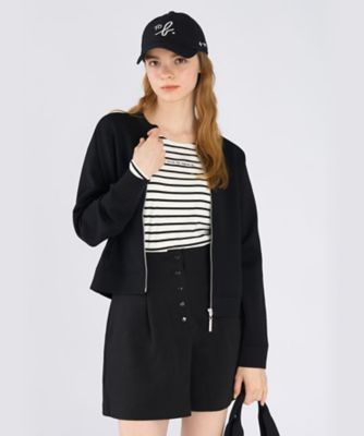 ＜TO B. BY AGNES B.＞ニット　ジップアップ　ブルゾン（６５６２ＷＡ３１０００）