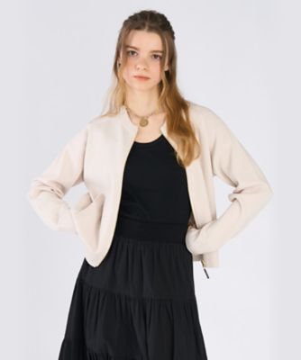 ＜TO B. BY AGNES B.＞ニット　ジップアップ　ブルゾン（６５６２ＷＡ３１０２１）