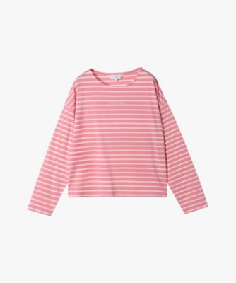 ボーダー ロゴ 刺繍 長袖 Tシャツ（6563WA32420） | TO B