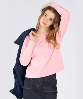 カラー ロゴ 刺繍 長袖 Tシャツ（6563WA33420） | TO B