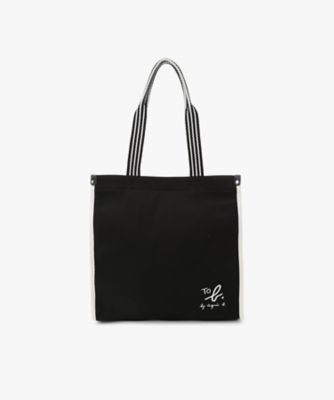 WEB限定 ロゴ コットン スクエア トートバッグ