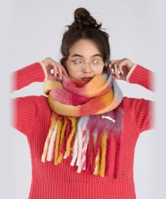 ブロックチェック マフラー（6680WA93220） | TO B. BY