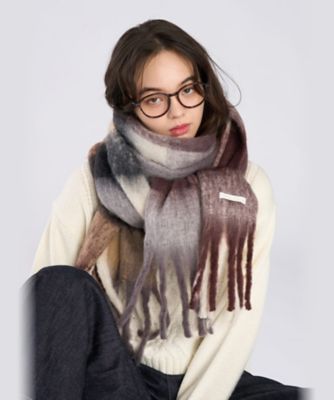 ブロックチェック マフラー（6680WA93370） | TO B. BY