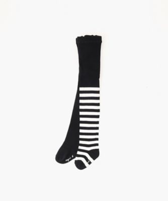 ＜agnes b. ENFANT (Baby&Kids)＞ＧＲ４９　Ｌ　ＣＯＬＬＡＮＴＳ　ベビー　アシメトリータイツ（７６５０ＧＲ４９００１）