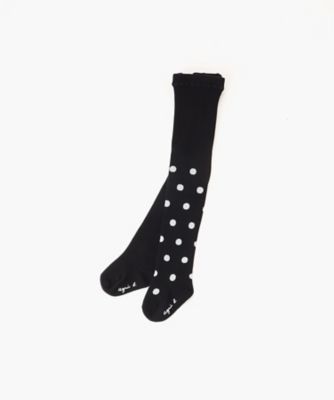 ＜agnes b. ENFANT (Baby&Kids)＞ＧＶ２０　Ｌ　ＣＯＬＬＡＮＴＳ　ベビー　アシメトリータイツ（７６５０ＧＶ２０００１）