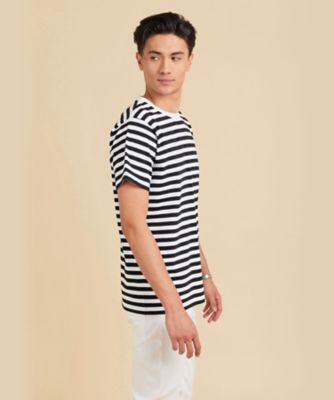 メンズ　コットン　細ボーダー　半袖Ｔシャツ　”Ｃｏｕｌｏｓ”（８８０７Ｊ００８１０００）