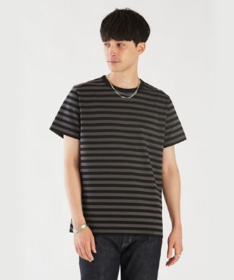 agnes b. HOMME (Men)/アニエスベー オム J008 TS ボーダーTシャツ 1033グレー 2 綿100% メンズ トップス