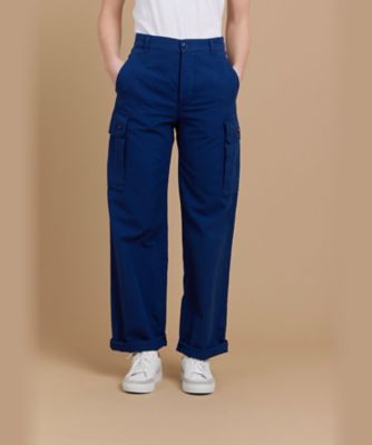 90s フランス製 アニエスベー オム カーゴ ワーク パンツ 36 紺 UAX5 PANTALON パンツ（8894UAX5680
