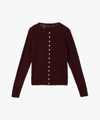 2023 agnes b. J155 コットンニットカーディガン　フランス製 agnes b. カーディガン J155 CARDIGAN コットンニット