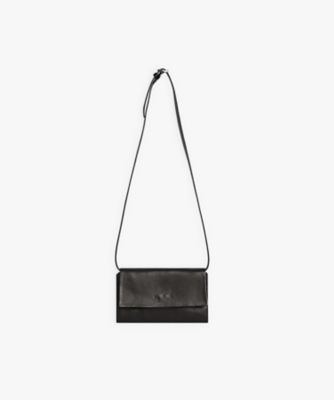 ＜agnes b. (Women)＞ロゴ　レザー　ポシェット　”Ｔｉｎａ”（９２４ＥＣＵ０１０００）