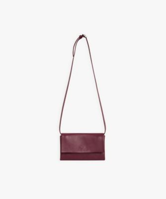 ＜agnes b. (Women)＞ロゴ　レザー　ポシェット　”Ｔｉｎａ”（９２４ＥＣＵ０１４０４２）