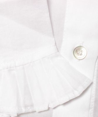 Ｕ４４７　Ｅ　ＣＨＥＭＩＳＥ　キッズ　コットンフリルブラウス（９６４１Ｕ４４７０１０）