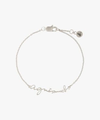 ＜agnes b. (Women)＞Ｈ９２２　ロゴ　ブレスレット（ＢＯ７３Ｈ９２２９１０）