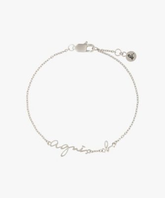 ＜agnes b.(Women)＞Ｈ９２２　ＢＲＡＣＥＬＥＴ　ロゴブレスレット（ＢＯ７３Ｈ９２２９１０）