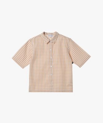 ＜agnes b. ENFANT (Baby&Kids)＞キッズ　ギンガムチェック　コットン　半袖　シャツ　（ＣＧ７５ＣＡＺ１３７９）