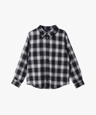 ＜agnes b. ENFANT (Baby&Kids)＞キッズ　チェック　コットン　長袖　シャツ（ＣＧ８４ＣＡＹ５０００）