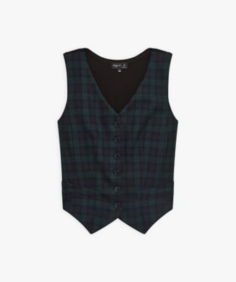 agnes b. (Women)/アニエスベー CAT5 GILET ジレ(D295CAT57002)