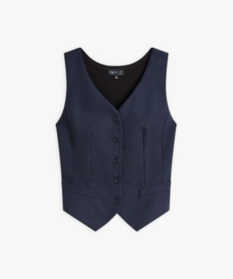 ＜agnes b.(Women)＞ＵＳ５５　ＧＩＬＥＴ　ジレ（Ｄ２９５ＵＳ５５６８６）