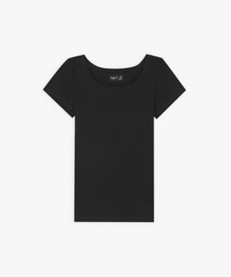 ＜agnes b. (Women)＞ＪＧ１３　ＴＳ　コットンＴシャツ（Ｅ５９３ＪＧ１３０００）
