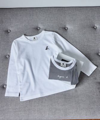 JPT1 E TS キッズ ロングスリーブTシャツ 2枚組 ｜agnès b. ENFANT/LAYETTE（アンファン/レイエット）｜アニエスベー 公式オンラインブティック