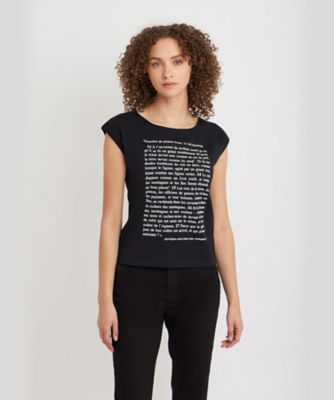 オーガニックコットン　プリント　ノースリーブ　Ｔシャツ　”Ａｐｏｃａｌｙｐｓｅ　ｓｅｌｏｎ　Ｓｔ　Ｊｅａｎ”（Ｅ９３４ＳＲ６８０００）