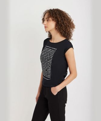 オーガニックコットン　プリント　ノースリーブ　Ｔシャツ　”Ａｐｏｃａｌｙｐｓｅ　ｓｅｌｏｎ　Ｓｔ　Ｊｅａｎ”（Ｅ９３４ＳＲ６８０００）