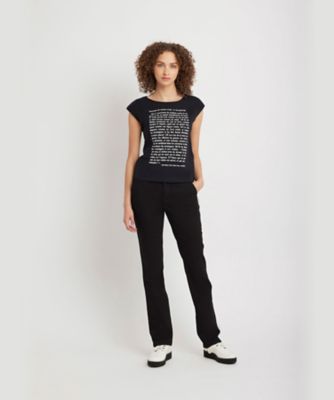 オーガニックコットン　プリント　ノースリーブ　Ｔシャツ　”Ａｐｏｃａｌｙｐｓｅ　ｓｅｌｏｎ　Ｓｔ　Ｊｅａｎ”（Ｅ９３４ＳＲ６８０００）