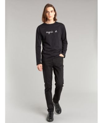 メンズ　ロゴプリント　コットン　長袖　Ｔシャツ　”Ｃｏｕｌｏｓ”（ＥＡ６４Ｓ１３７０００）