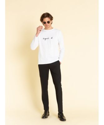 メンズ　ロゴプリント　コットン　長袖　Ｔシャツ　”Ｃｏｕｌｏｓ”（ＥＡ６４Ｓ１３７０１０）