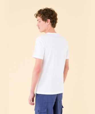 メンズ　ロゴプリント　コットン　半袖　Ｔシャツ　”Ｃｏｕｌｏｓ”（ＥＡ６５Ｓ１３７０１０）