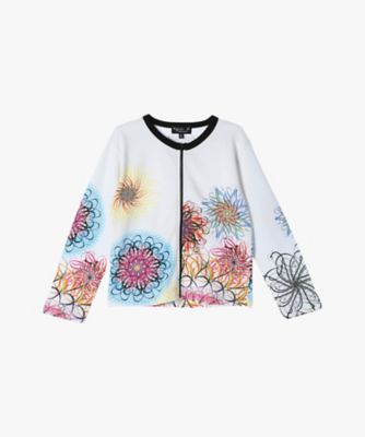 agnes b. ENFANT (Baby&Kids)/アニエスベー　アンファン NU66 E CARDIGAN キッズ アーティスト ジップカーディガン Ryan McGinness(EAB9NU660000)
