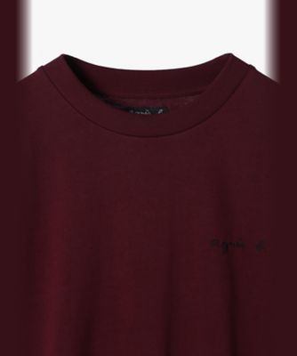 メンズ ロゴ刺繍 コットン 半袖 Tシャツ ”Christof