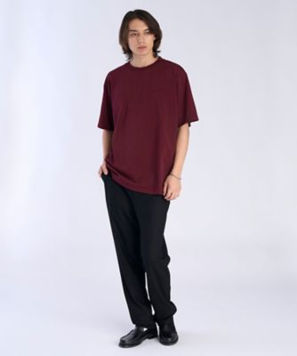 メンズ ロゴ刺繍 コットン 半袖 Tシャツ ”Christof