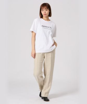 【ユニセックス】ＳＥＱ９　“３　ｒｕｅ　ｄｕ　ｊｏｕｒ”ロゴＴシャツ（ＥＡＩ１ＳＥＱ９０１０）