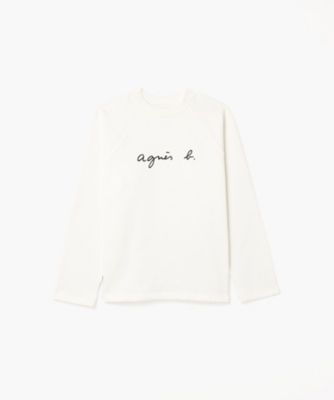 ＜agnes b. (Women)＞ＷＥＢ限定　Ｓ１３７　ＴＳ　ラグランロゴスウェット（ＥＡＫ０Ｓ１３７０１０）