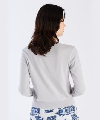 agnes b. アニエスベー コットンニット カーディガンプレッション メンズ オーガニックコットン メルトン 長袖 カーディガン