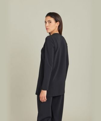 agnes b.◆カーディガン(厚手)/2/コットン/BLK JX74 CARDIGAN カーディガン ｜agnès b. FEMME（ファム