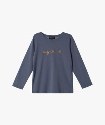 ＜agnes b. ENFANT (Baby&Kids)＞キッズ　ロゴ　コットン　長袖　Ｔシャツ　（ＥＡＳ９Ｓ１３７８０６２）