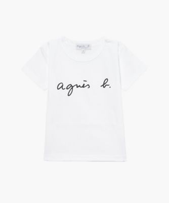 ＜三越伊勢丹/公式＞ agnes b. ENFANT(Baby & Kids)/アニエスベー アンファン S137 E TS キッズ ロゴTシャツ 010ホワイト トップス【三越伊勢丹/公式】