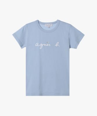 ＜agnes b. ENFANT (Baby&Kids)＞キッズ　ロゴ　ハート　プリント　コットン　半袖　Ｔシャツ　”Ｐｉｒａｔｅ”（ＥＡＴ１ＳＥＥ１６７７）