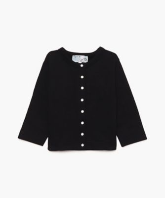 ＜三越伊勢丹/公式＞ agnes b. ENFANT(Baby & Kids)/アニエスベー アンファン M001 L CARDIGAN ベビー カーディガンプレッション 000ブラック ベビー用トップス【三越伊勢丹/公式】